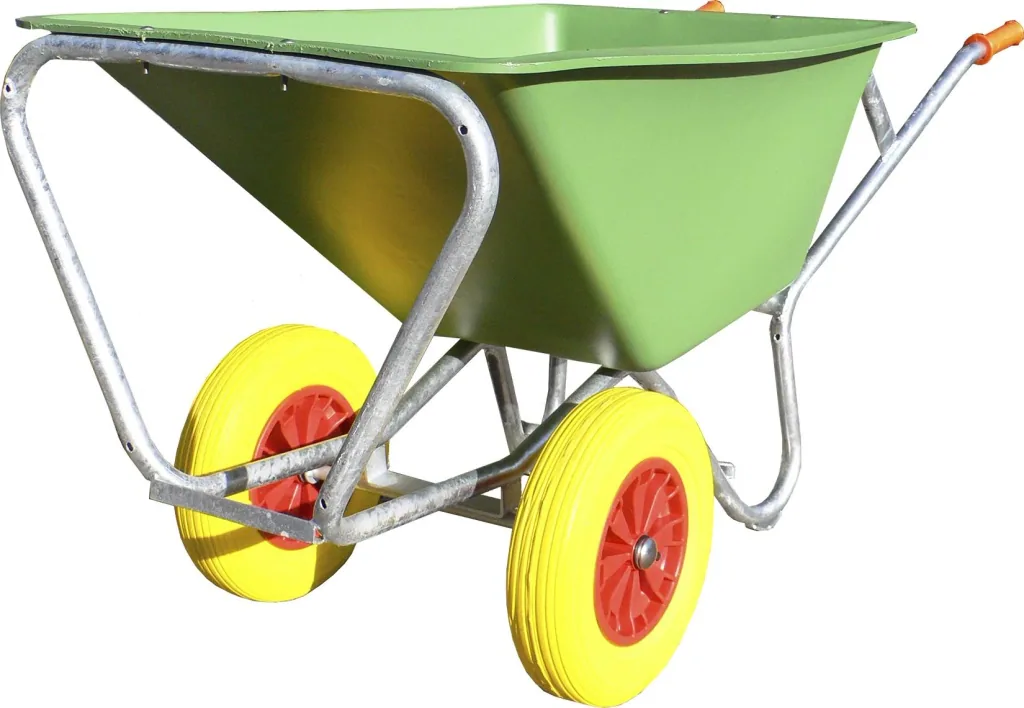 Large wheelbarrow "Green Garden II", 170 liters, 2 foamed Wflex wheels