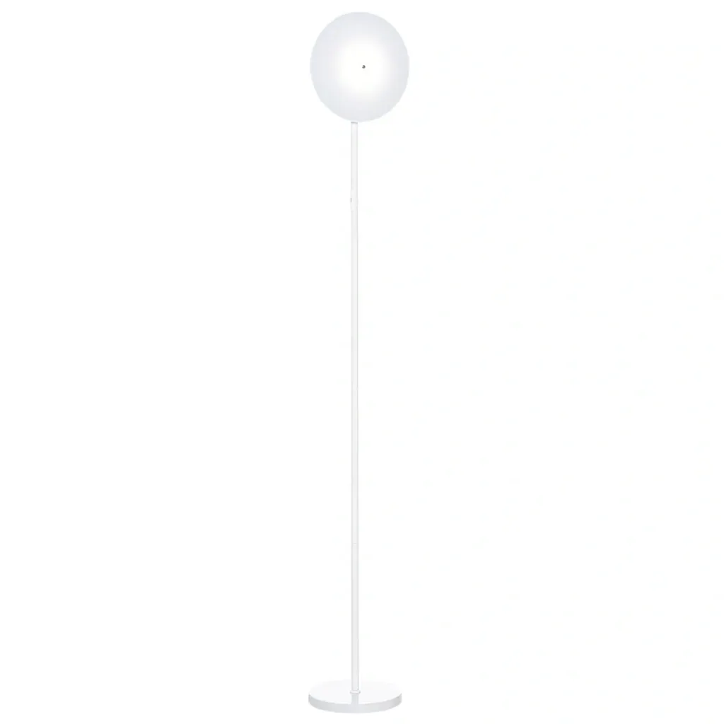 Floor lamp with LED adjustable by 90 degrees, removable light pole lamp, metal, acrylic, white, Ø28 x 171.5 cm