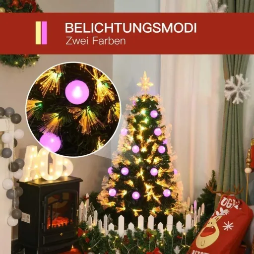Artificial Christmas tree with LED lighting green