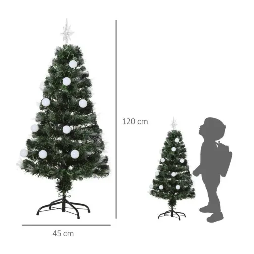Artificial Christmas tree with LED lighting green