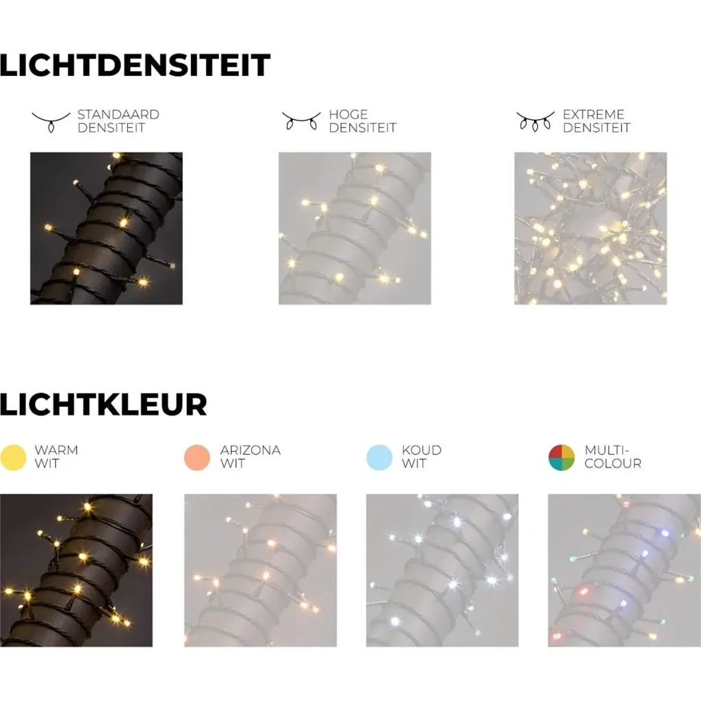 Vellight Christmas Lights - 12m - 80 LEDs - Warm White - Indoor & Outdoor