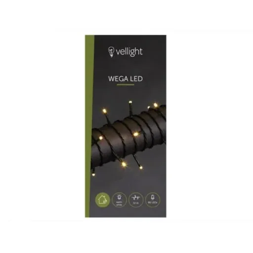 Vellight Christmas Lights - 12m - 80 LEDs - Warm White - Indoor & Outdoor