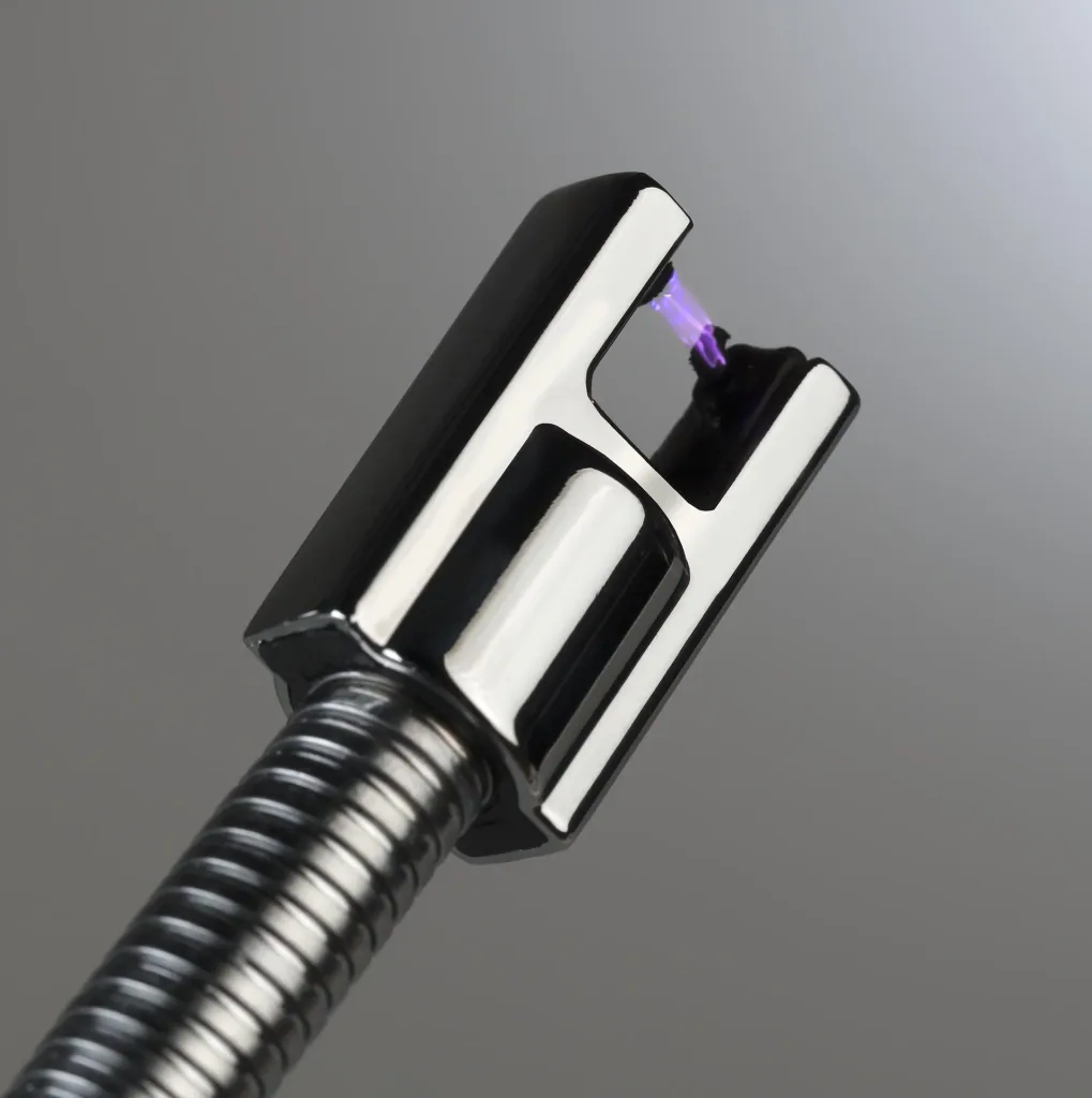 Arc lighter “Future Tech”, stick lighter, silver-colored