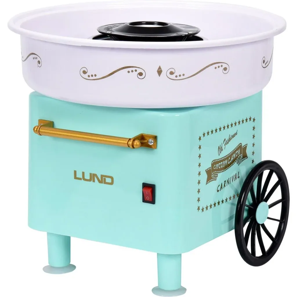 Cotton candy machine set with 450W cotton candy machine and 1200W popcorn machine