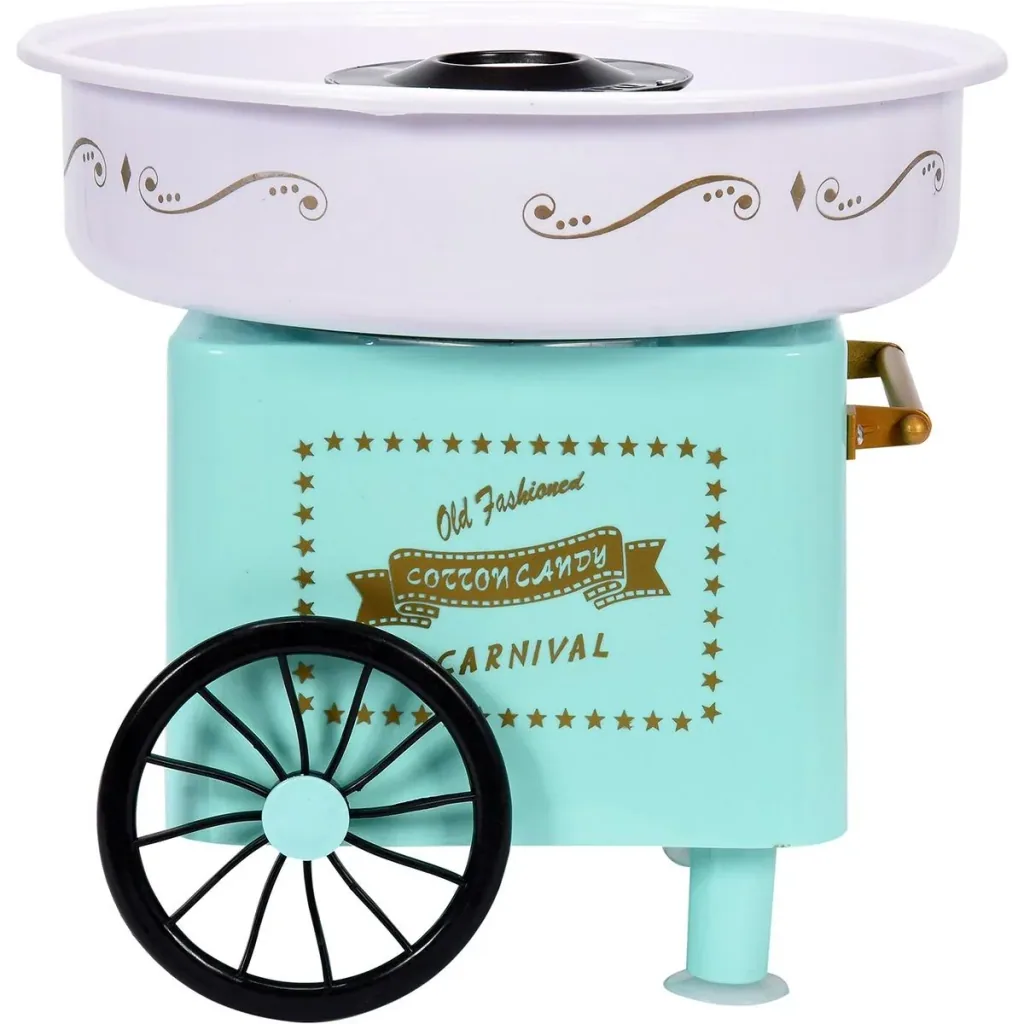 Cotton candy machine set with 450W cotton candy machine and 1200W popcorn machine