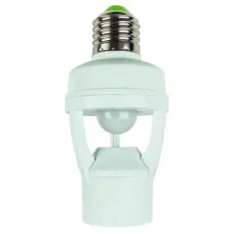 E27 socket with 360 degree motion detector