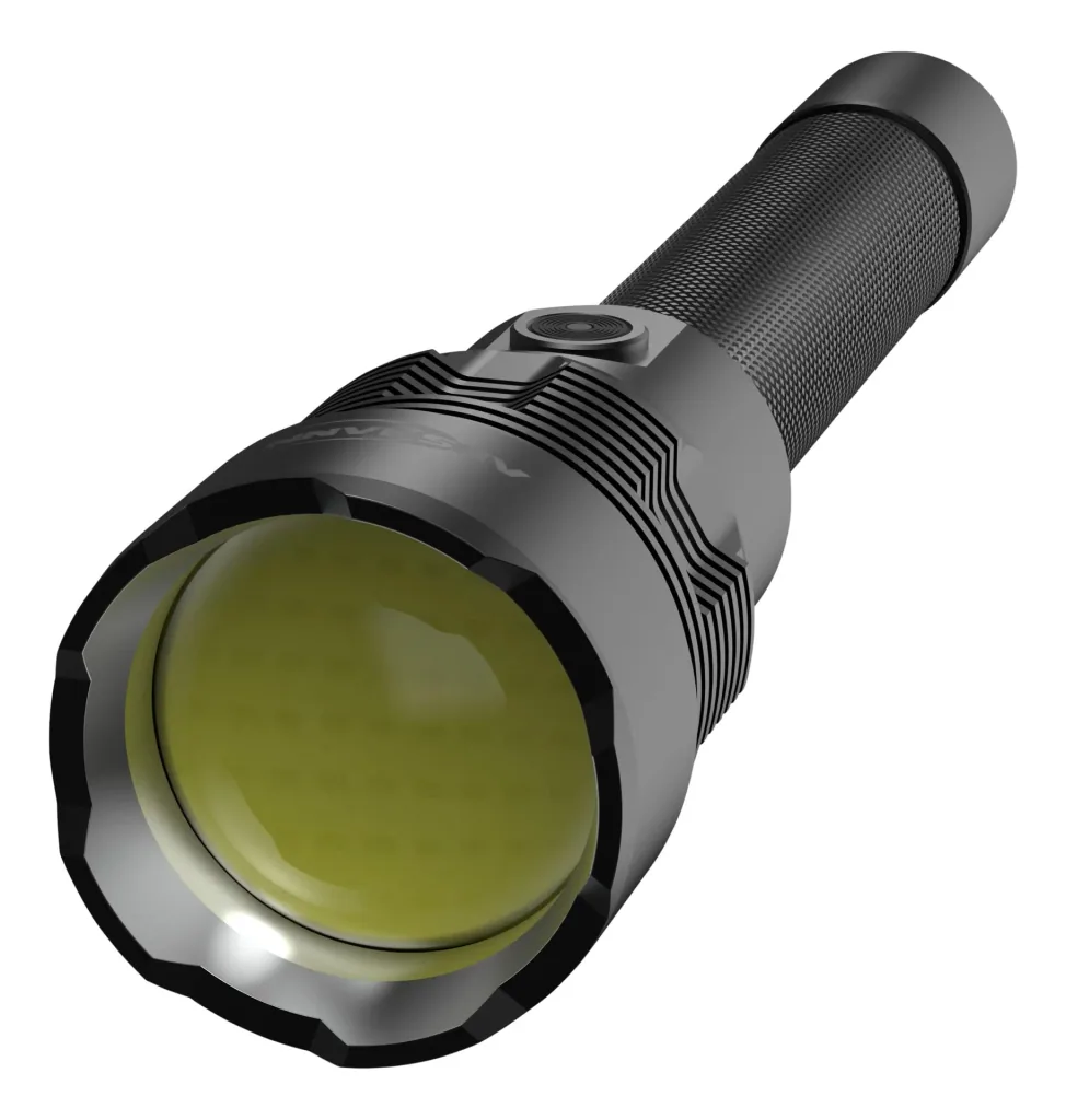 Professional COB LED metal flashlight with power bank function IPX7, rechargeable