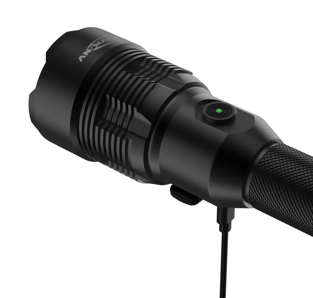 Professional COB LED metal flashlight with power bank function IPX7, rechargeable
