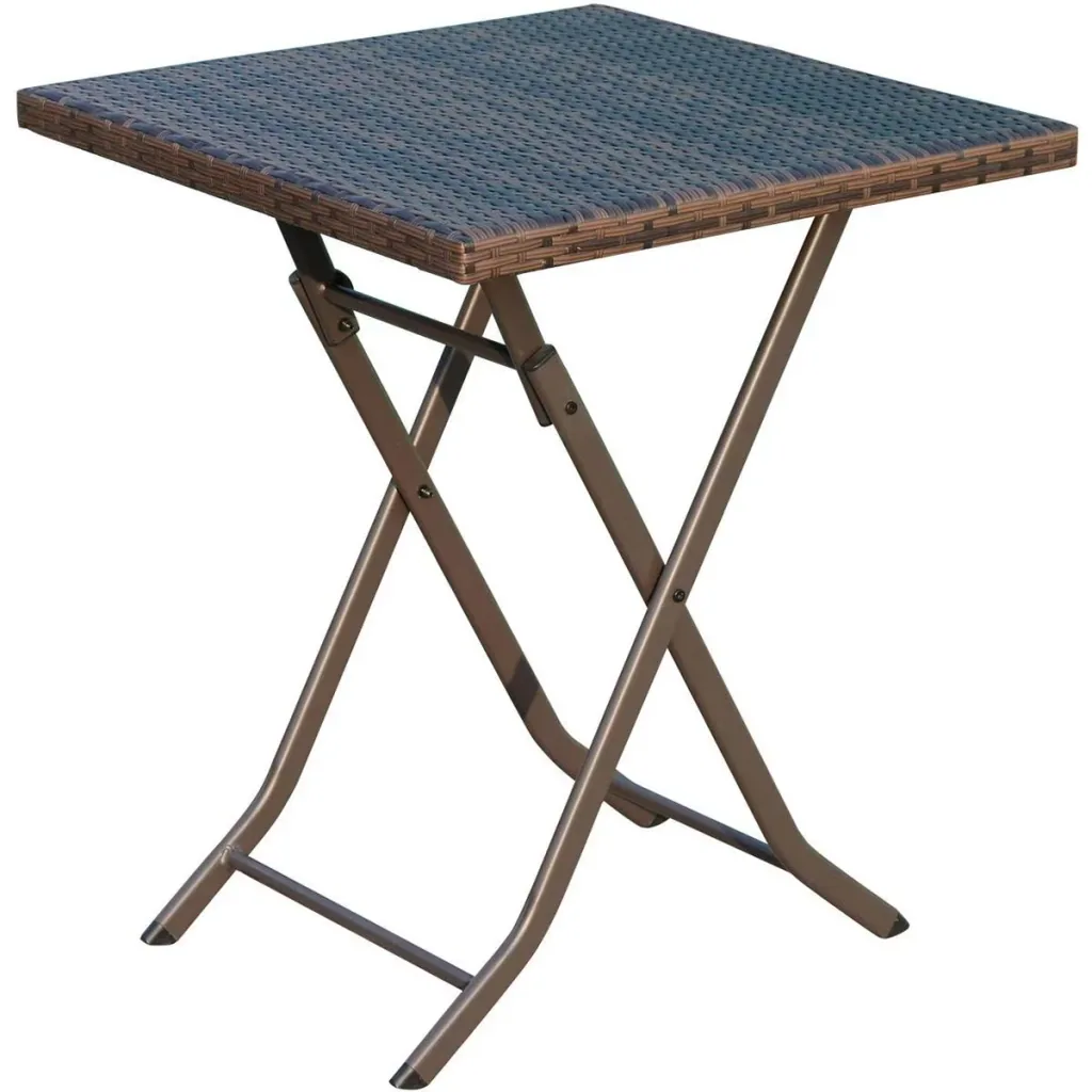 Balcony furniture as a 3-piece set coffee brown