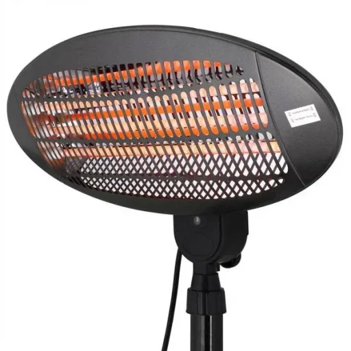 Electric patio heater with 3 settings