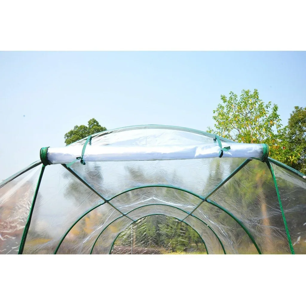 Film greenhouse 3.5x2x2m transparent with steel tube frame