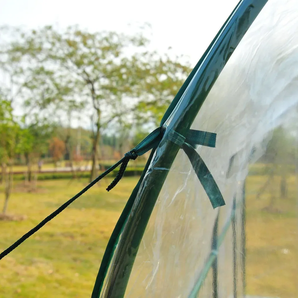 Film greenhouse 3.5x2x2m transparent with steel tube frame