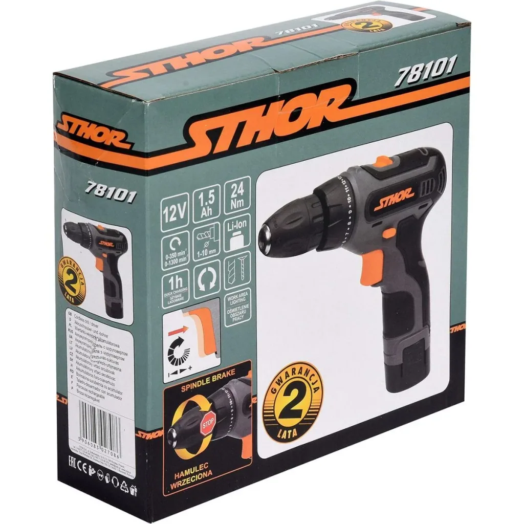 Drill - 12V - 1.5Ah battery