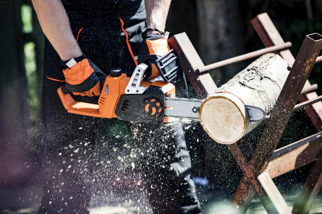 LS C35 - 2x 20 V chainsaw - incl. batteries and charger