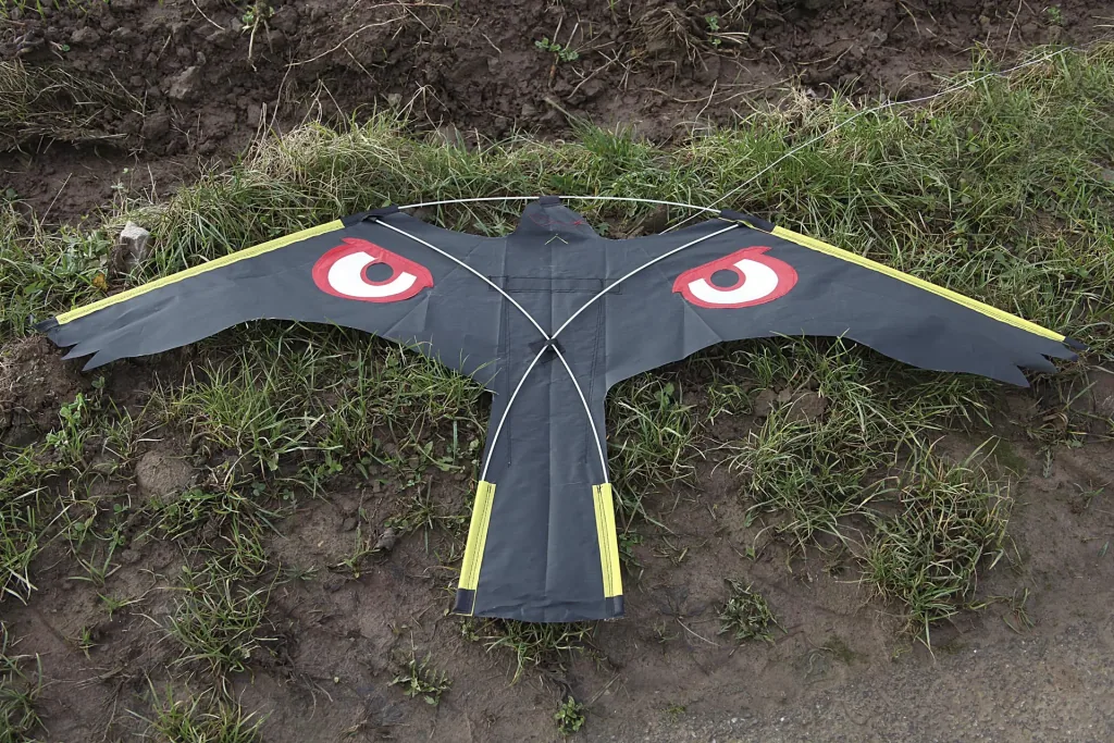 Bird repellent dragon with 9 m rod