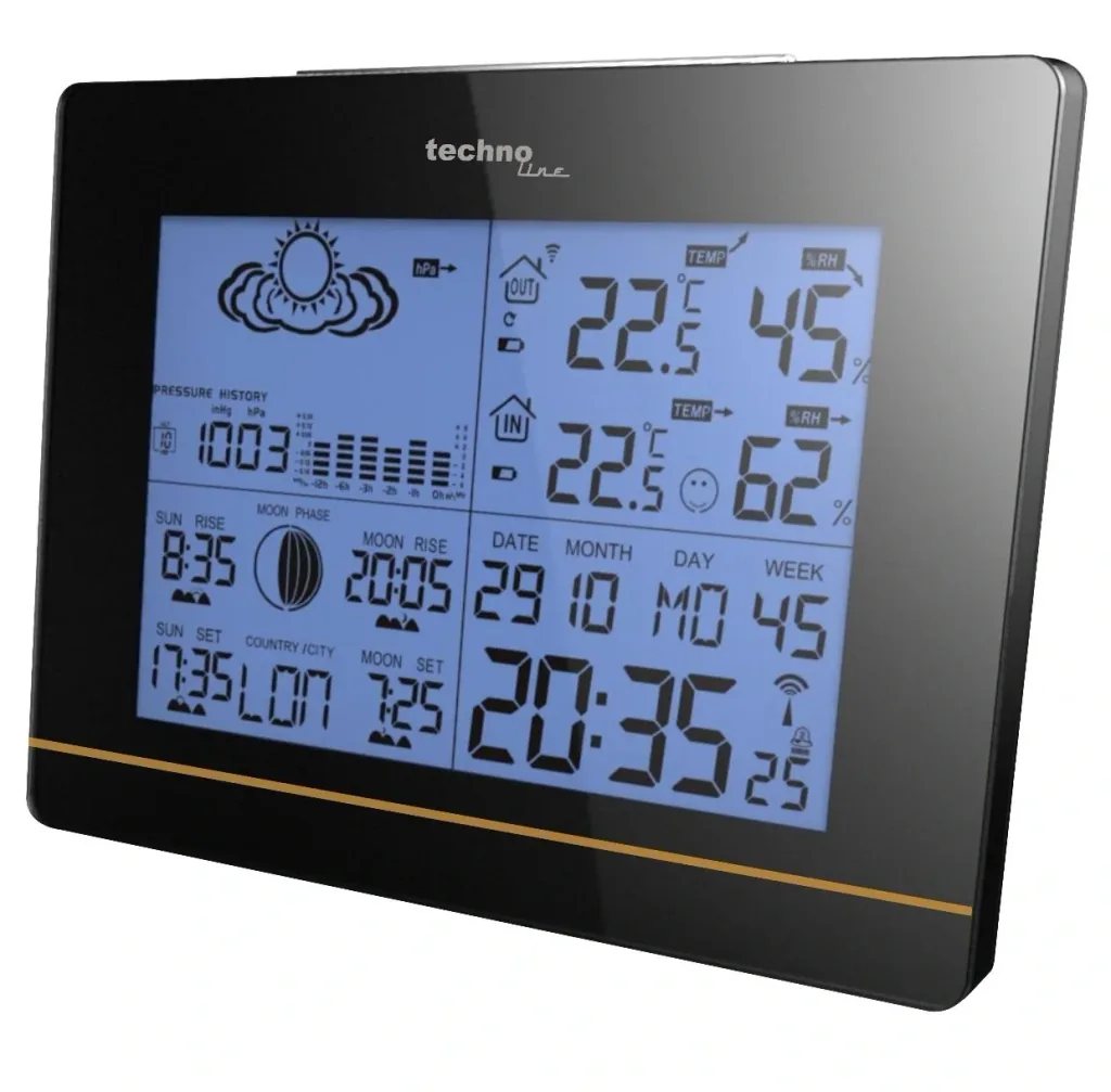 Weather station WS 6750 in high-gloss finish
