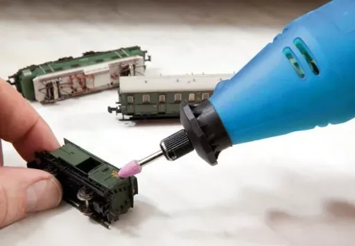 Electric mini drilling and milling tool with 40-piece accessories in a case