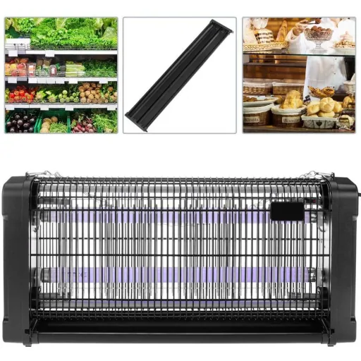 Electric insect killer - fly lamp - 2 x 20W - 360° - 150m²