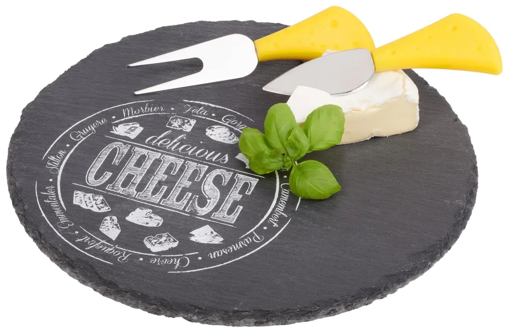 Cheese set slate, 3-piece