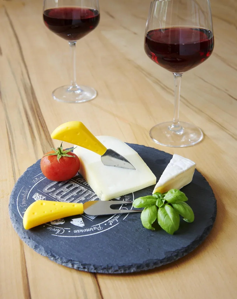 Cheese set slate, 3-piece