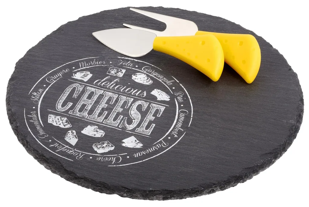 Cheese set slate, 3-piece