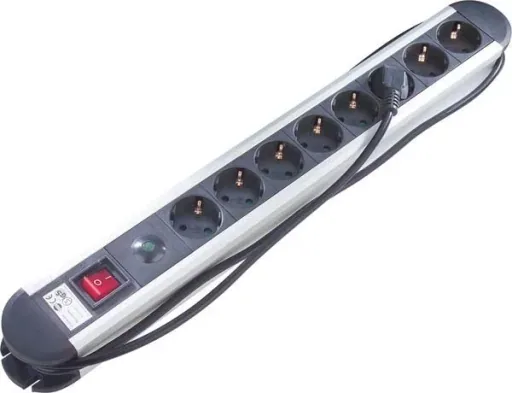 Aluminum 4-way power strip