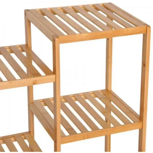 Bathroom shelf with 9 shelves