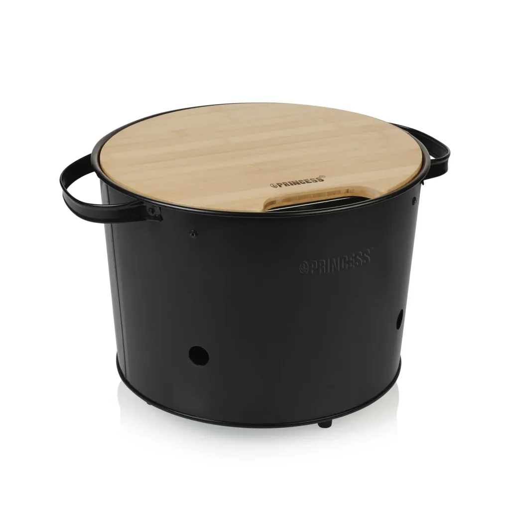2-in-1 hybrid electric and charcoal grill, 1400 watts