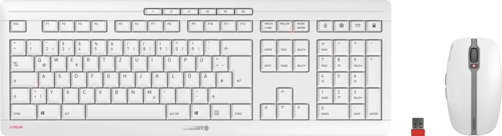Wireless keyboard and mouse set STREAM DESKTOP gray