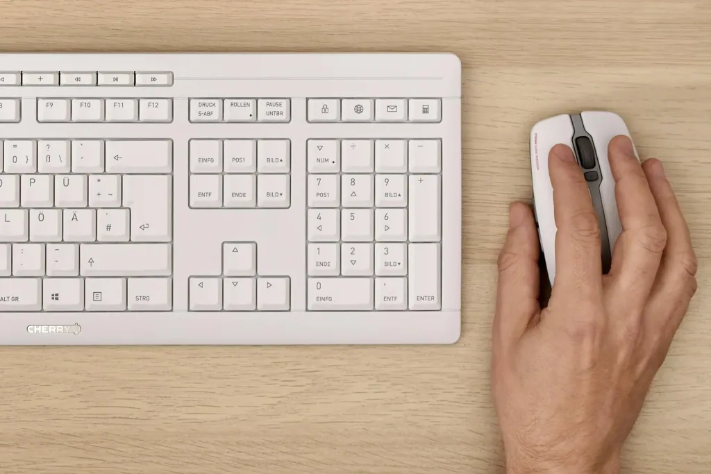 Wireless keyboard and mouse set STREAM DESKTOP gray