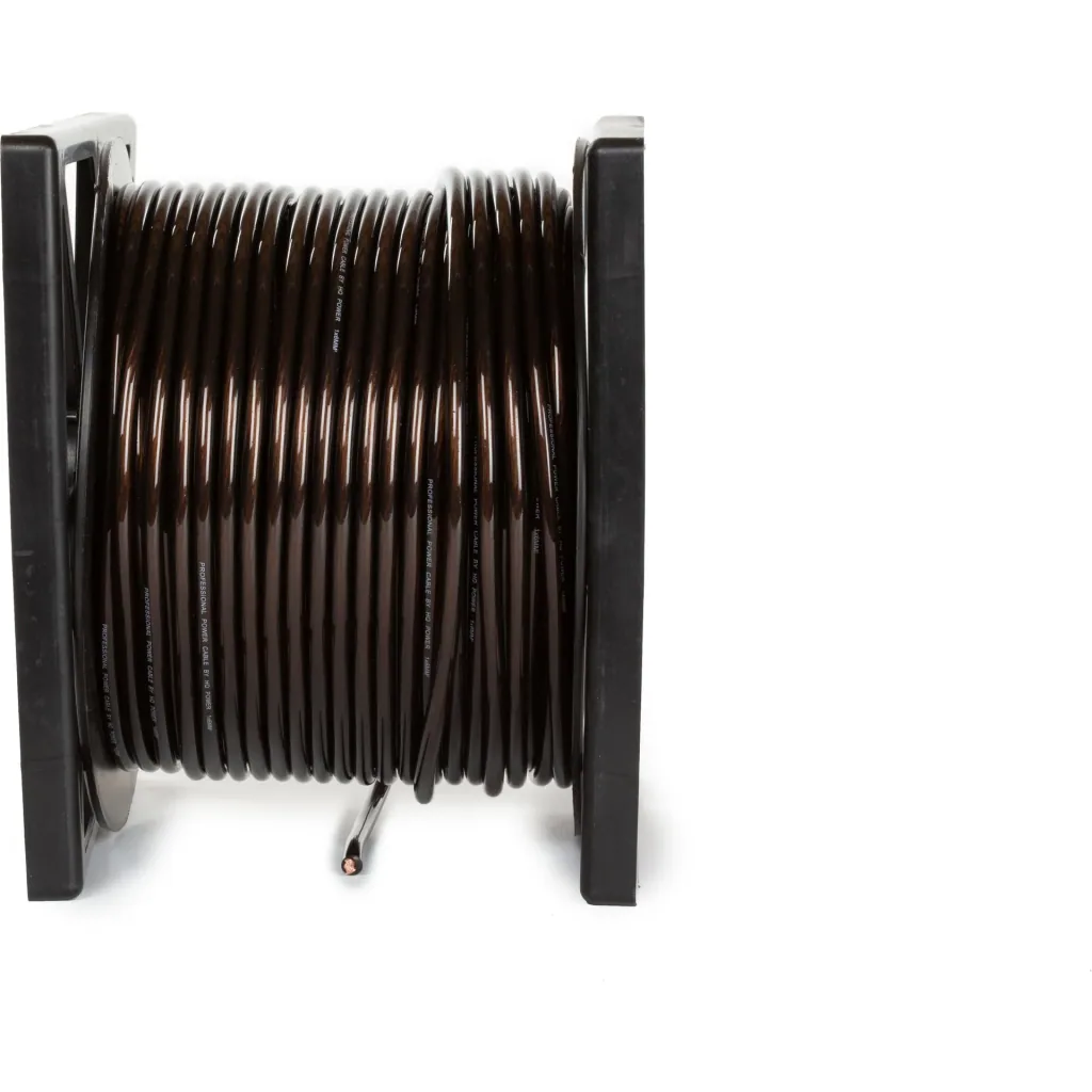 power cable - transparent black - 100 m