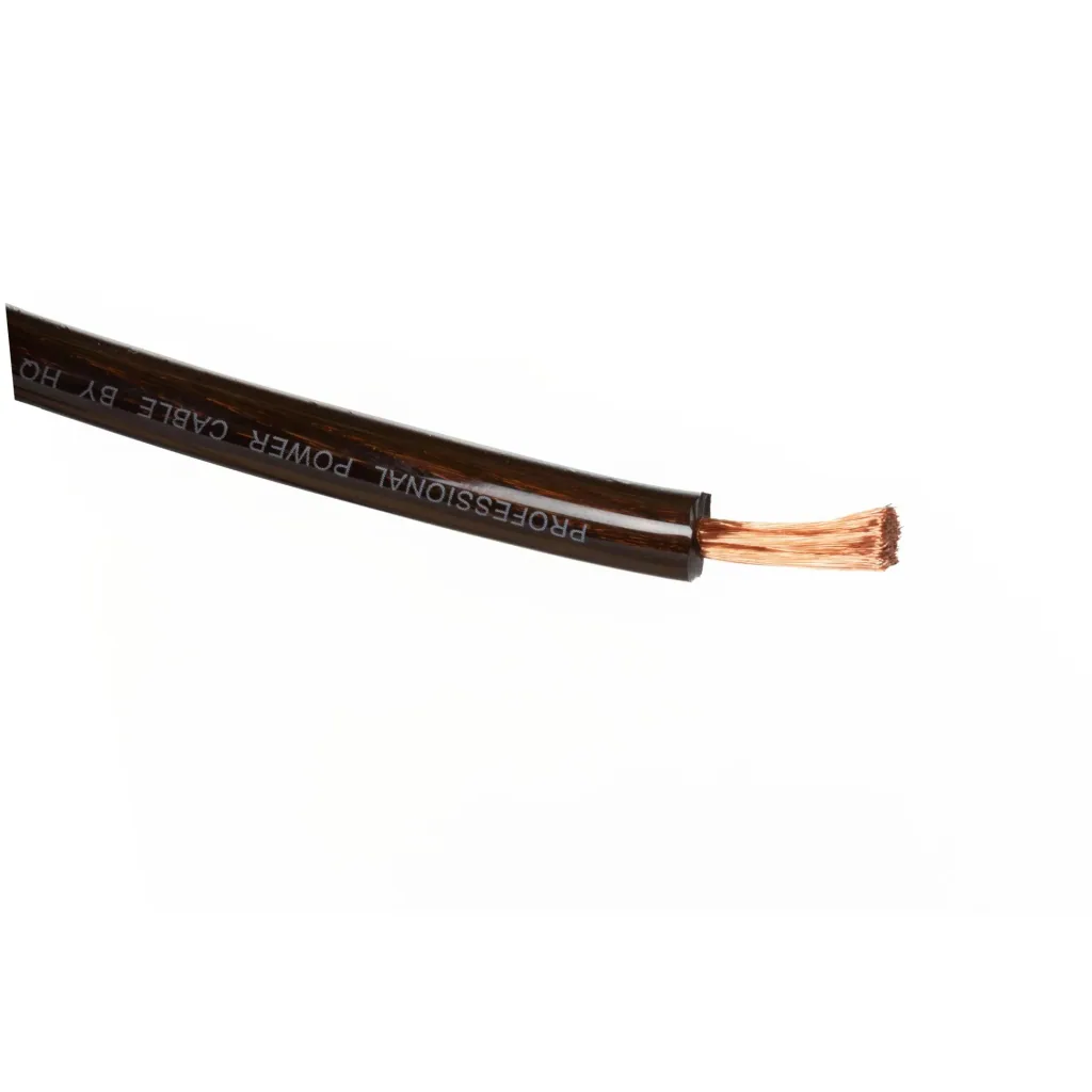 power cable - transparent black - 100 m