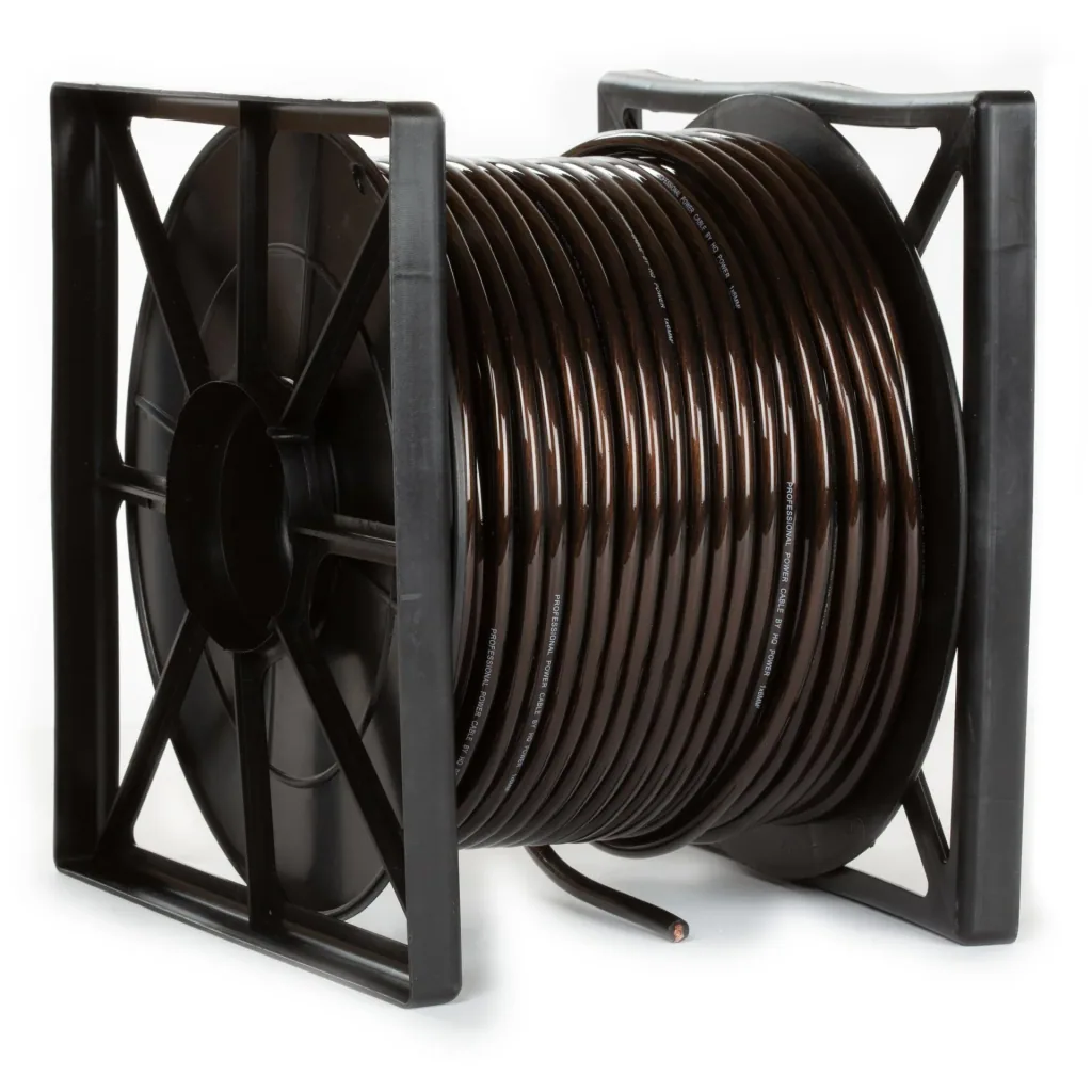 power cable - transparent black - 100 m
