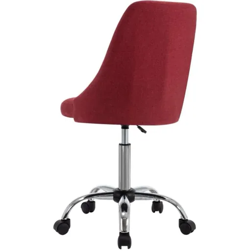 Dining room chairs 2 in wine red fabric