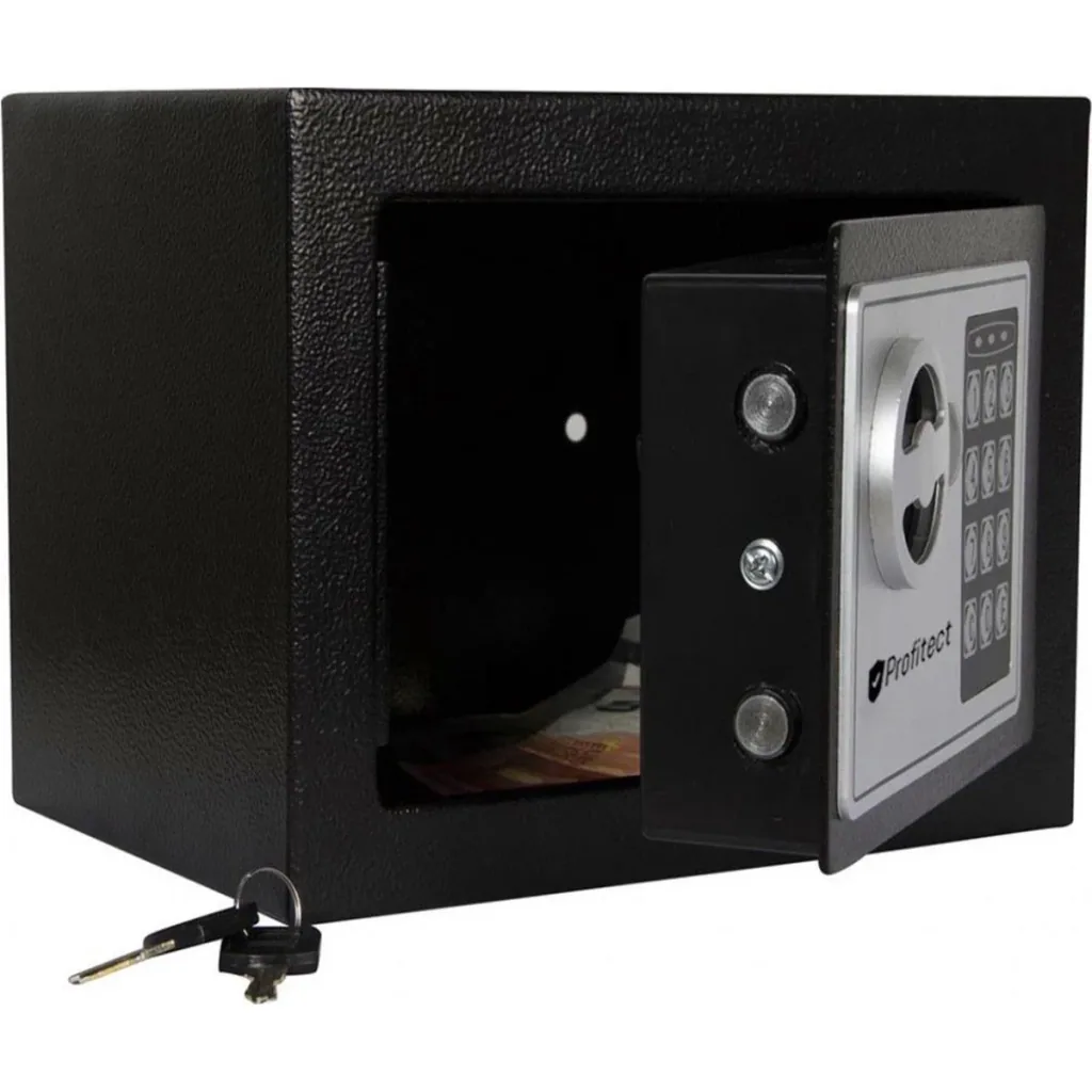 Safe - Electronic Safe - 31x20x20 cm - Black