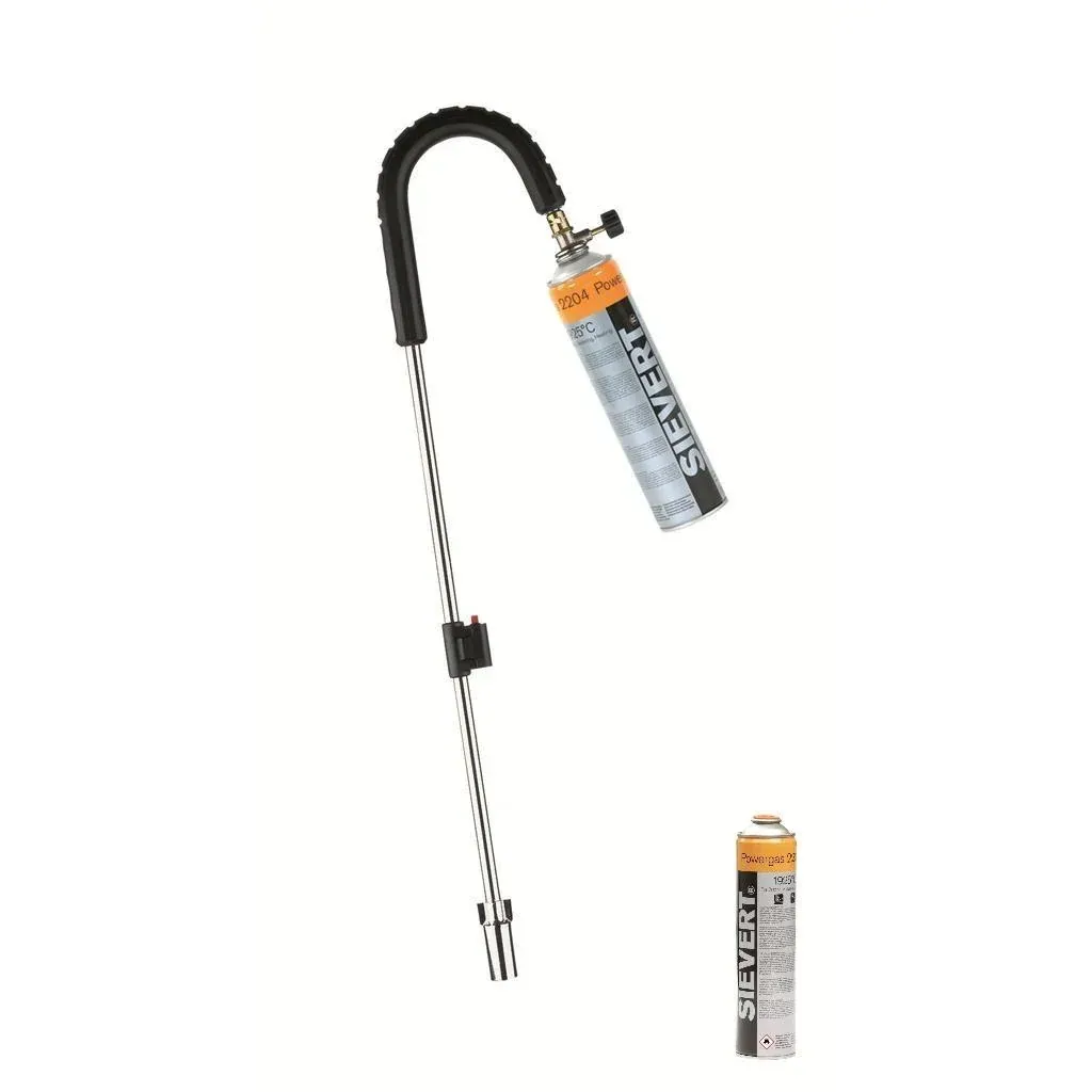 Sievert weed burner with piezo and 4x Sievert gas bottle