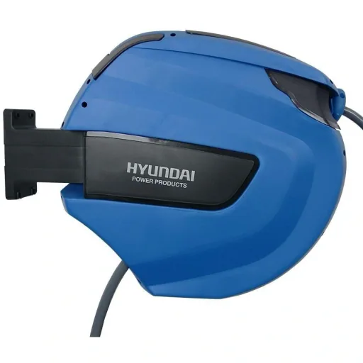 Automatic blue wall-mounted hose box - 30m x 12mm - 180°C rotatable