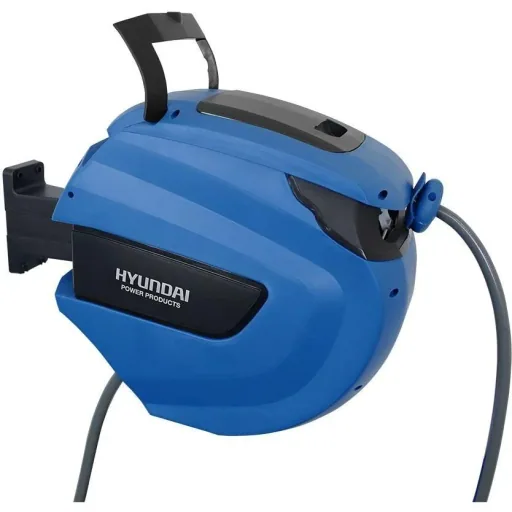 Automatic blue wall-mounted hose box - 30m x 12mm - 180°C rotatable