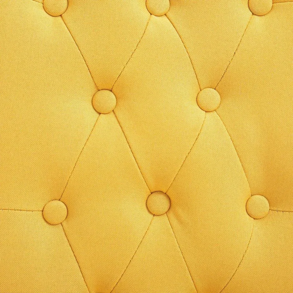 Dining room chairs 2 pieces fabric yellow