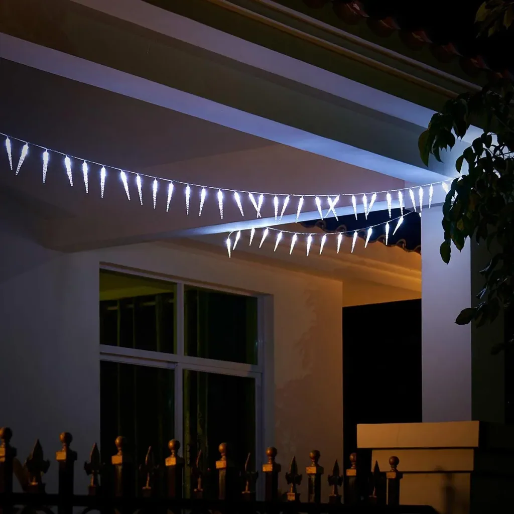 Icicle Christmas lights - festive lights - 80 LEDs - 13 m - bright white
