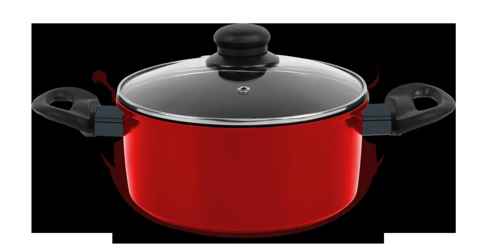 Carbon Cooking/Frying Set Red, 7-piece
