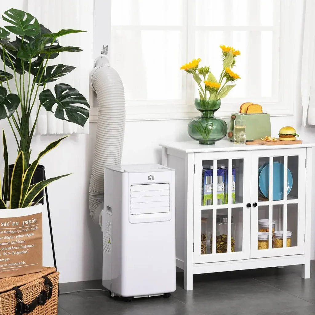4-in-1 air conditioner with remote control white, grey