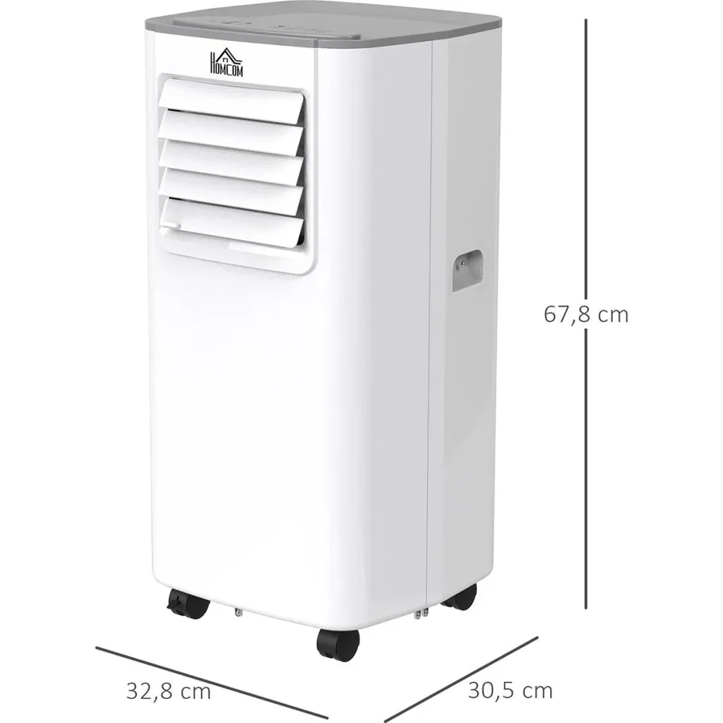 4-in-1 air conditioner with remote control white, grey