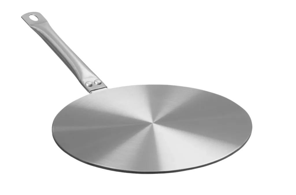 Induction adapter plate, stainless steel/aluminum, 23 cm