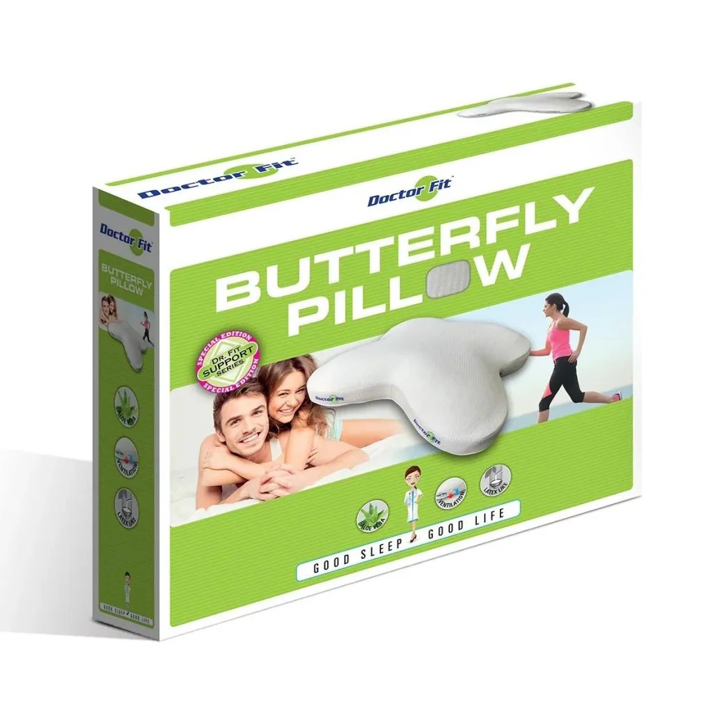 Buttlerflywing Pillow Green Line