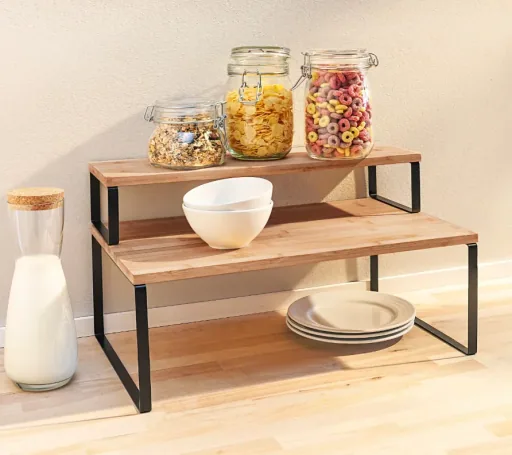 Kitchen step shelf 2-piece