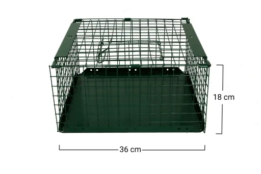 Net trap with catch basket