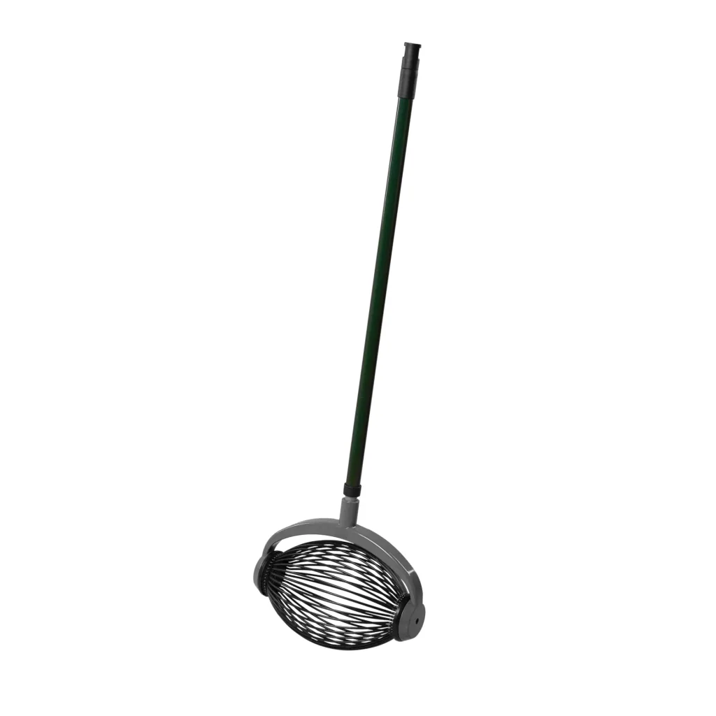 Roll collector, small with aluminum telescopic handle