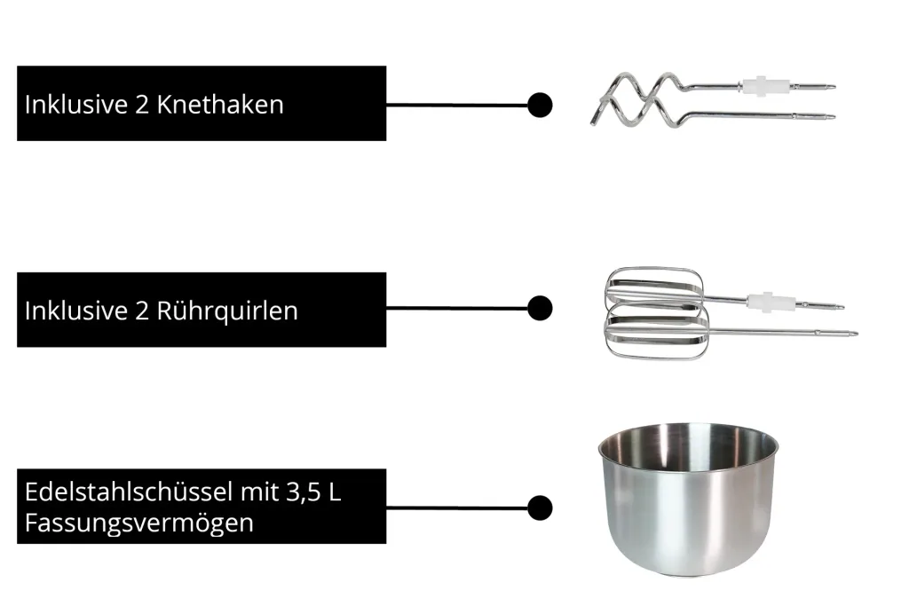 Hand mixer with mixing bowl Hannah