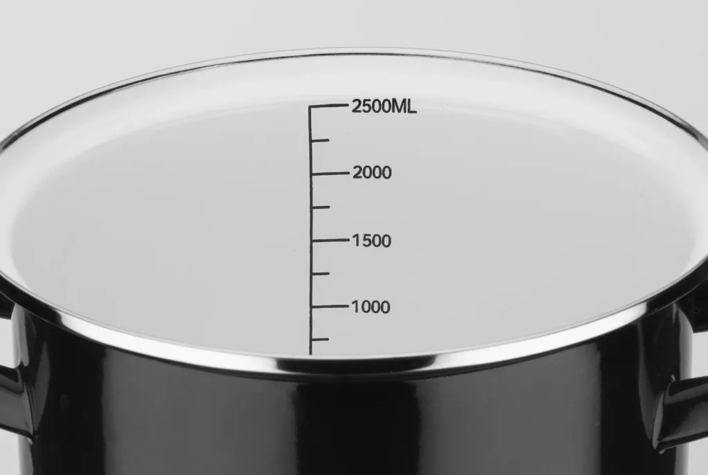 7-piece Black and White cookware set